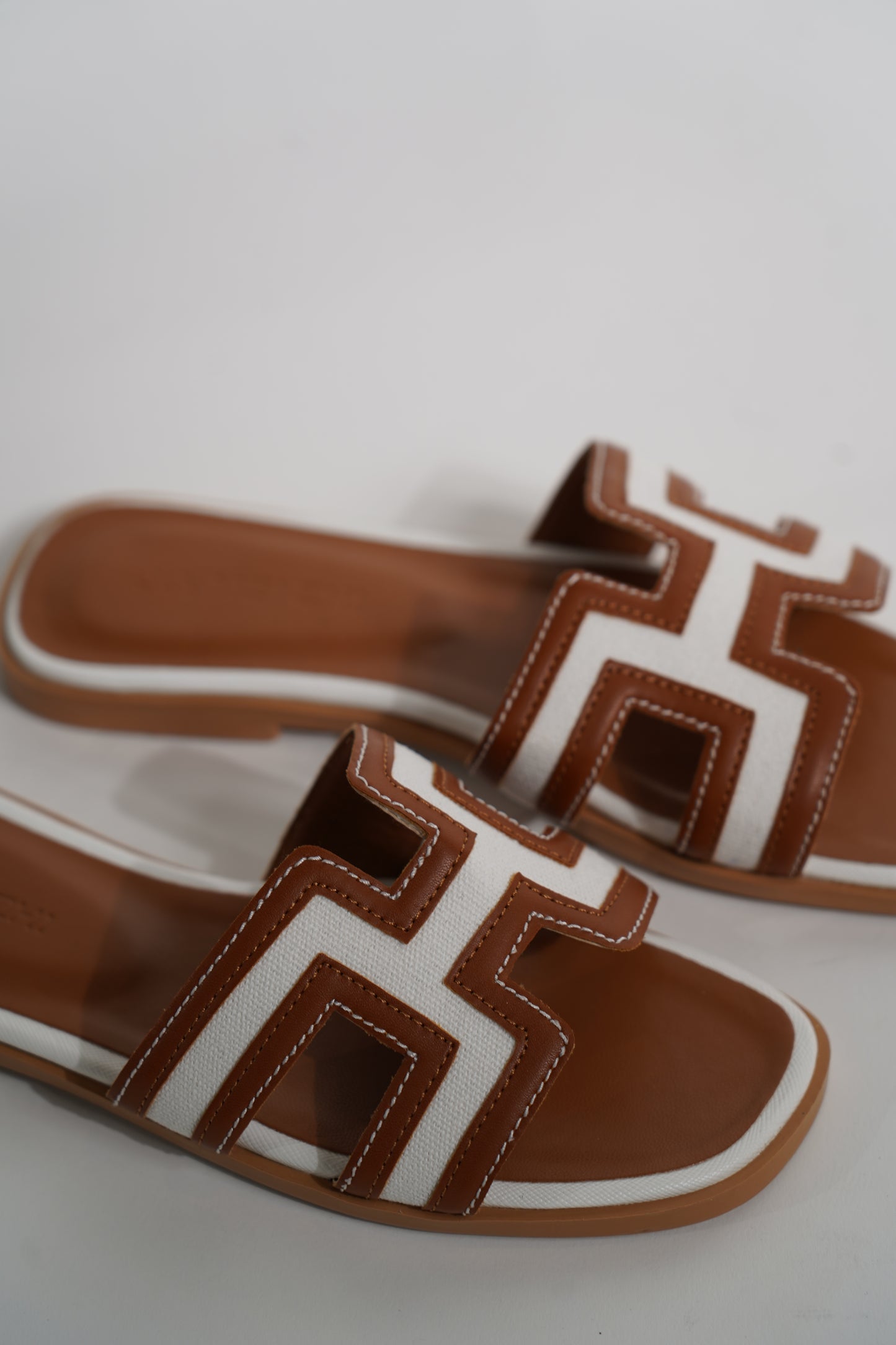 Brown & White Slides