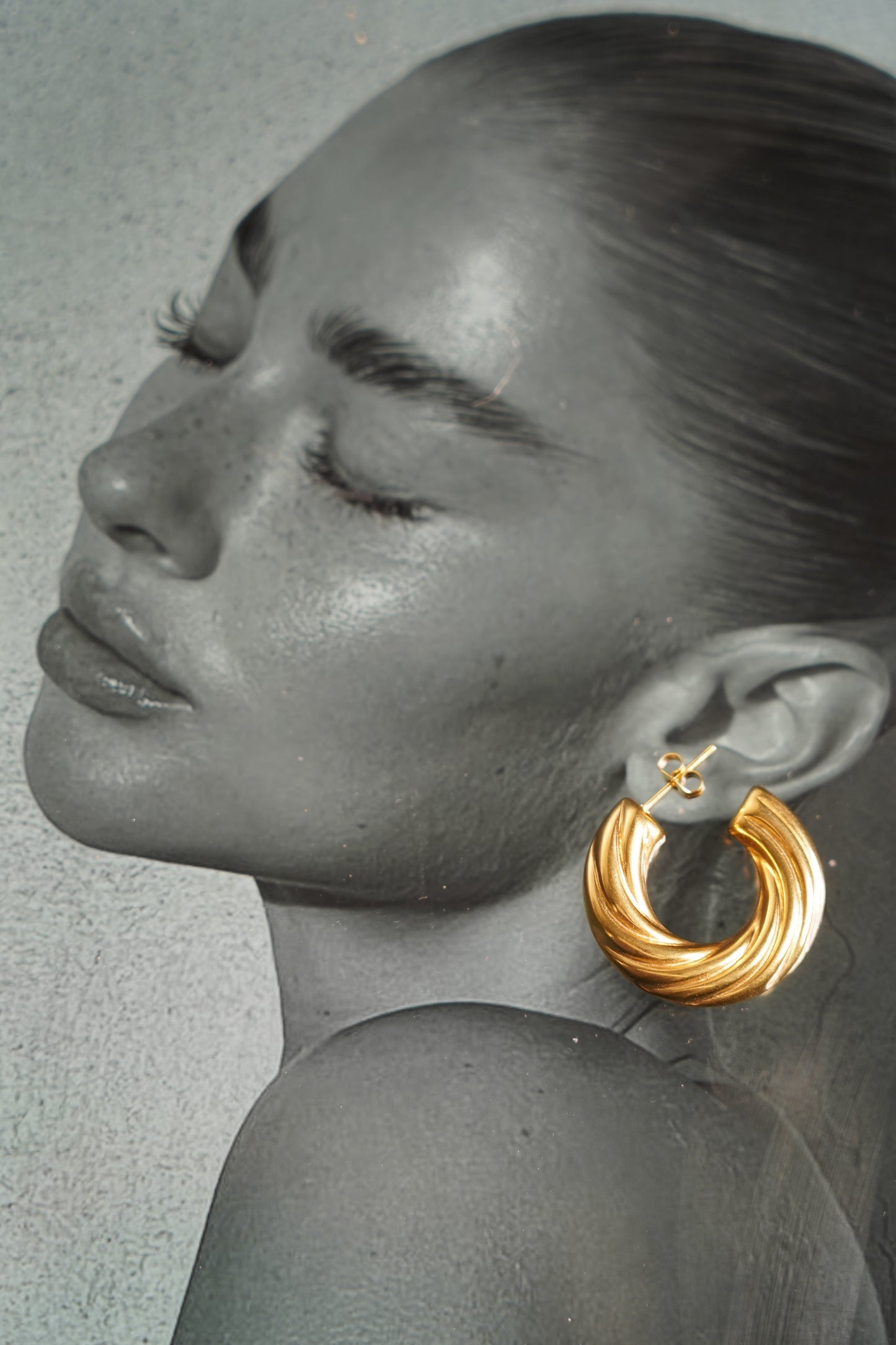 Twisted Hoop Earrings