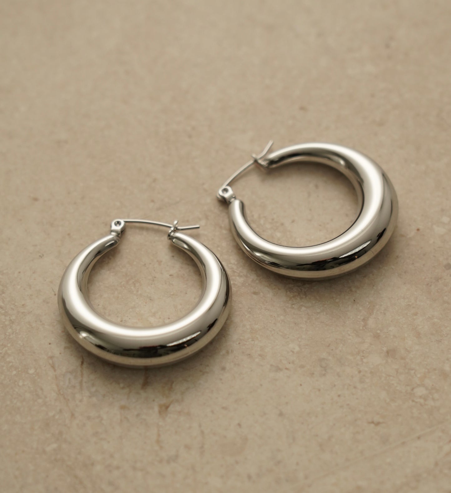 Silver Hoops