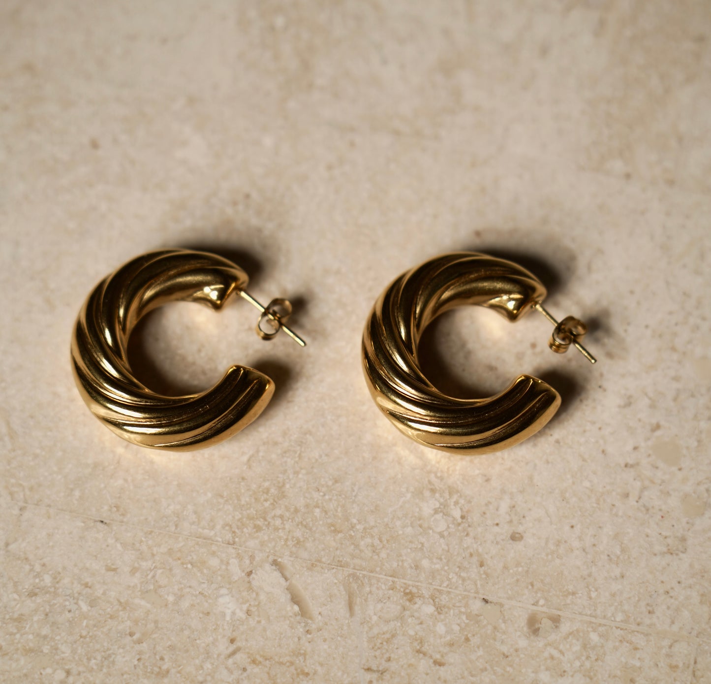 Twisted Hoop Earrings